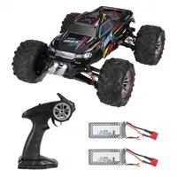 1:10 Scale Fast Brushless Motor RC Car, IPX5 Waterproof RC Truck with Max Speed 50KMH, Big Wheels, 2.4G High Speed Off-road Remo 1