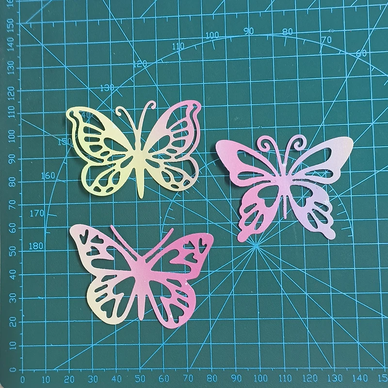 Butterfly Trio Cutting Die Mould for Scrapbook Decoration and DIY Crafts