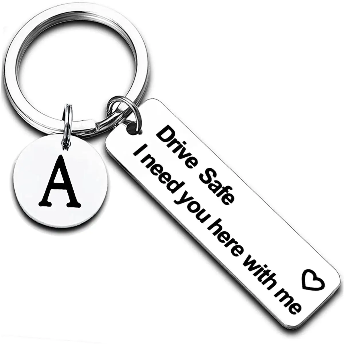 Drive Safe Keychain I Need You Here With Me for Husband Dad Boyfriend Gifts Day 