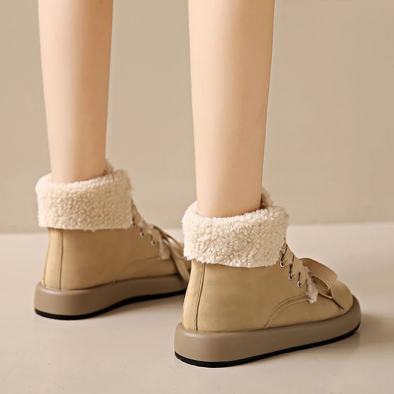 NEW Women's Rubber Boots Shoes Australia Round Toe Winter Footwear Boots Women Rain Elegant Mid Calf Snow 2024