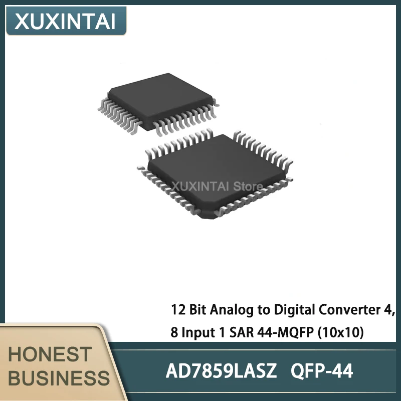 

5Pcs/Lot New Original AD7859LASZ AD7859 12 Bit Analog to Digital Converter 4, 8 Input 1 SAR 44-MQFP (10x10)