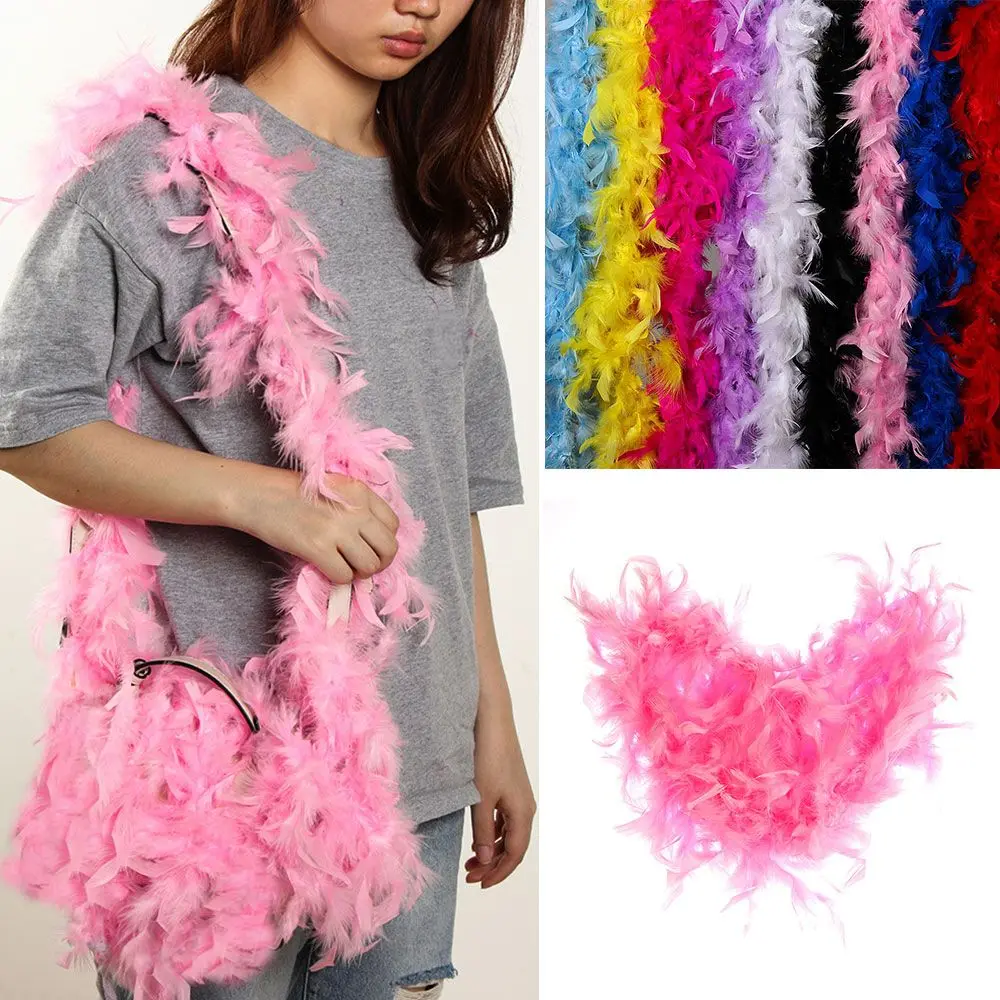 Costume DIY Craft Cosplay Party Decoration Fluffy Feather Boa Strip 2M
