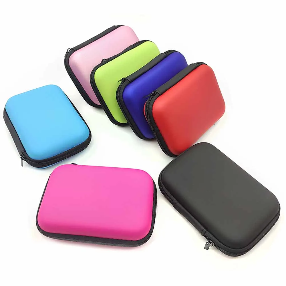 Earphone Data Storage Bag Mobile Phone Charger Zipper Bag Portable Travel Case Cable Organizer Electronics EVA Pouch Customized