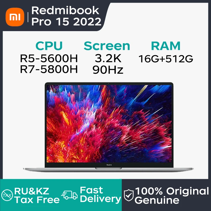 Xiaomi-Redmibook-Pro-15-2022-Laptop-15-6-inch-3-2K-90Hz-PC-Computer-R7 ...