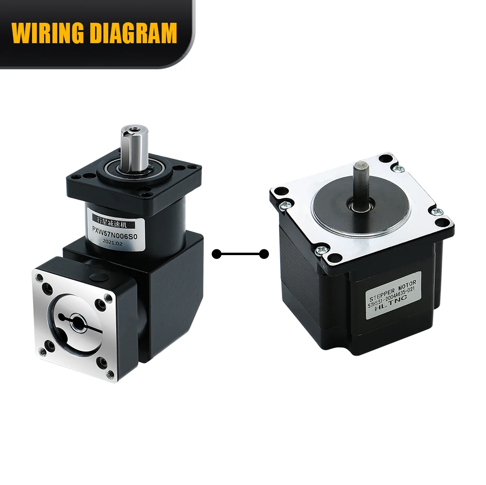 Nema23 PXW57 Right Angle Planetary Reducer Ratio 3/4/5/10/20/24/36/40/60/64 for CNC Stepper Servo Motor planetary reducer