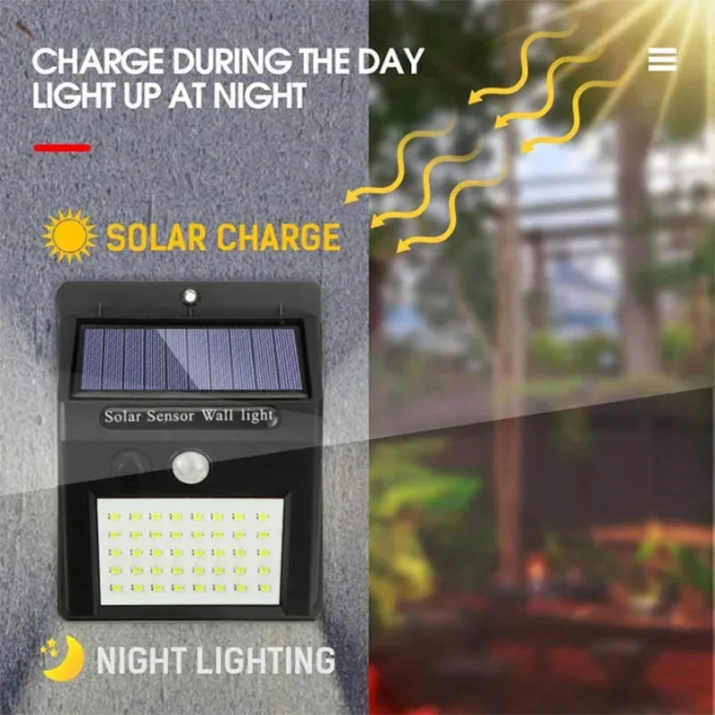 

Solar Garden Lights LED Wall Lamp Outdoor Solar Motion Sensor Light Waterproof Remote Control Courtyard Decoration Walkway Light