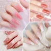 LIMEGIRL 15ML Nail Gel Kit with Mini LED Light Soak UV Gel Acrylic Manicure Kit for Beginners Nail Quick Extension Gel Tool Kit 4