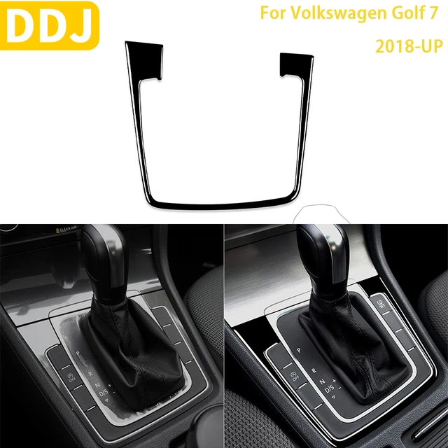 Interior do carro console da shift de engrenagem tampa do painel de  guarnição para a volkswagen vw golf 7 2013-2017 > Acessórios de decoração 