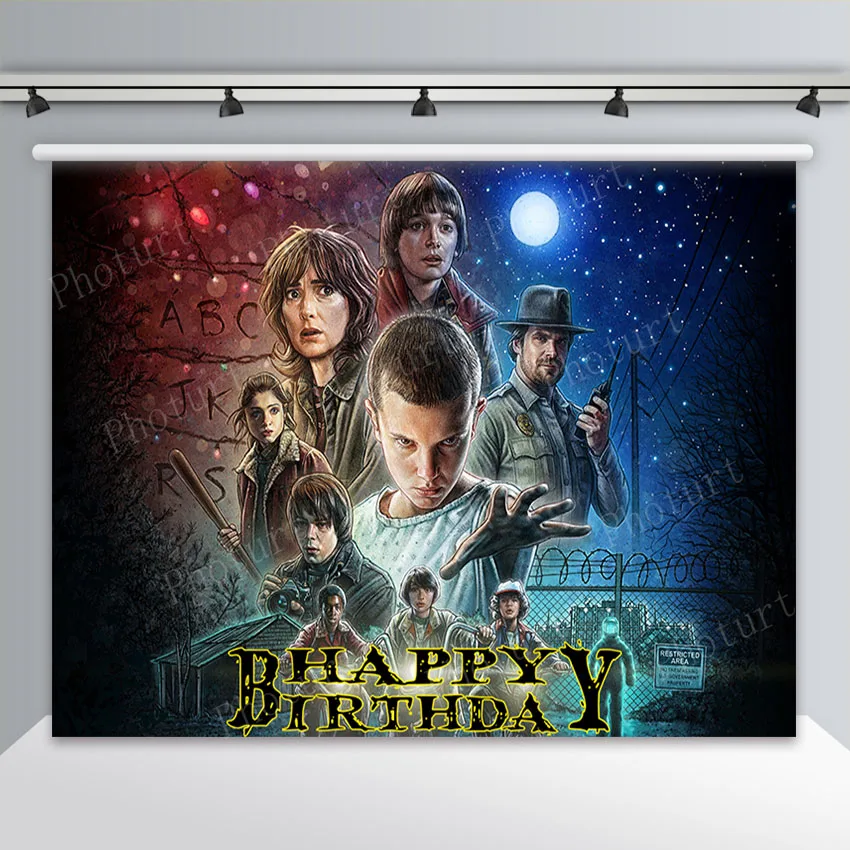 thumbnail image 1 of Fondo de fotografía de vinilo con letras del alfabeto para fiesta de cumpleaños, decoración navideña, luces de fondo, accesorios para cabina de fotografía, 1 of 5