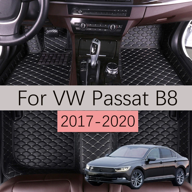 Custom Leather Car Floor Mats For VW Volkswagen Passat B8 2017 2018