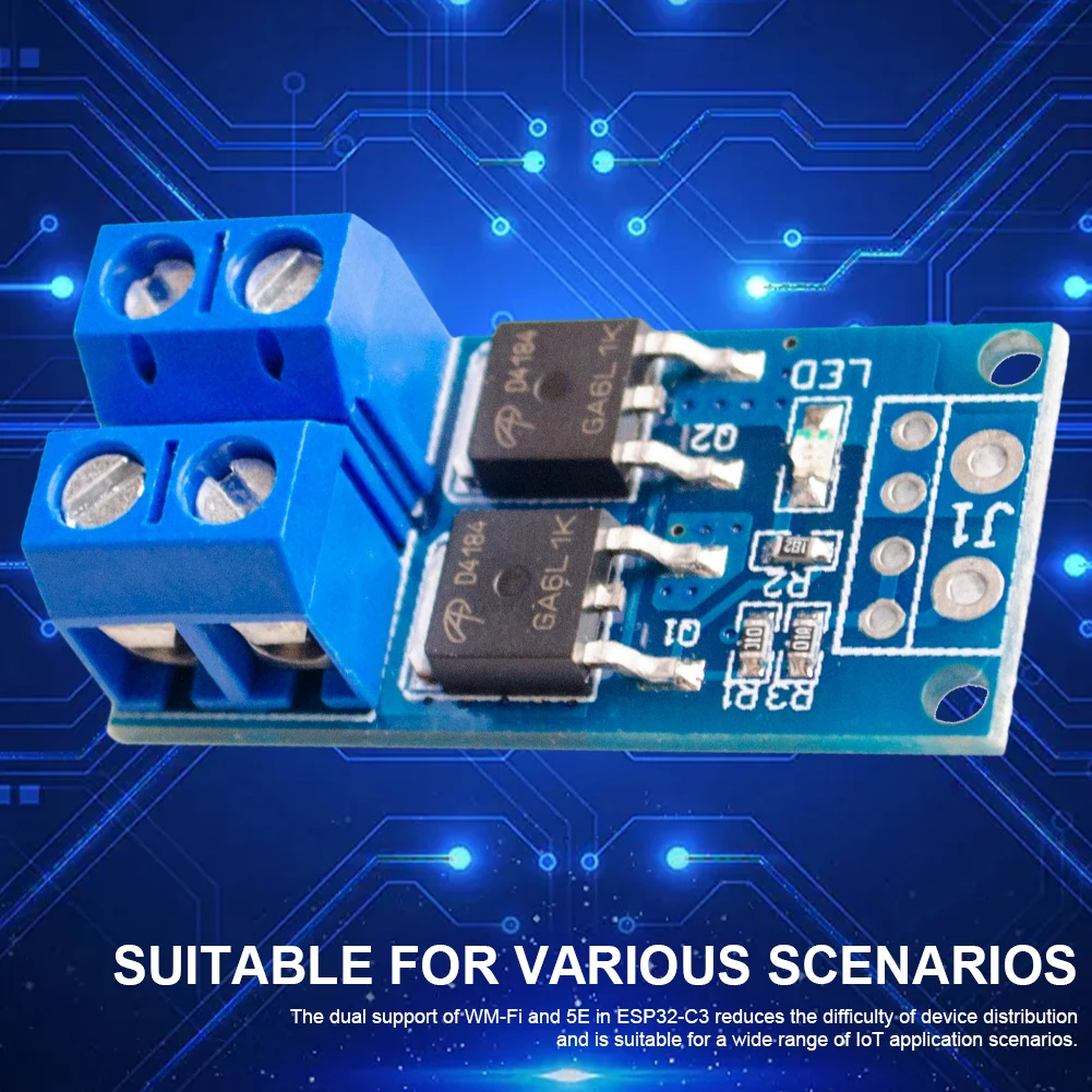 MOSFET Trigger Switch Drive Module 400W High Power MOSFET Switch Drive Module 15A Max 30A 0-20KHz for Lamp Brightness Control
