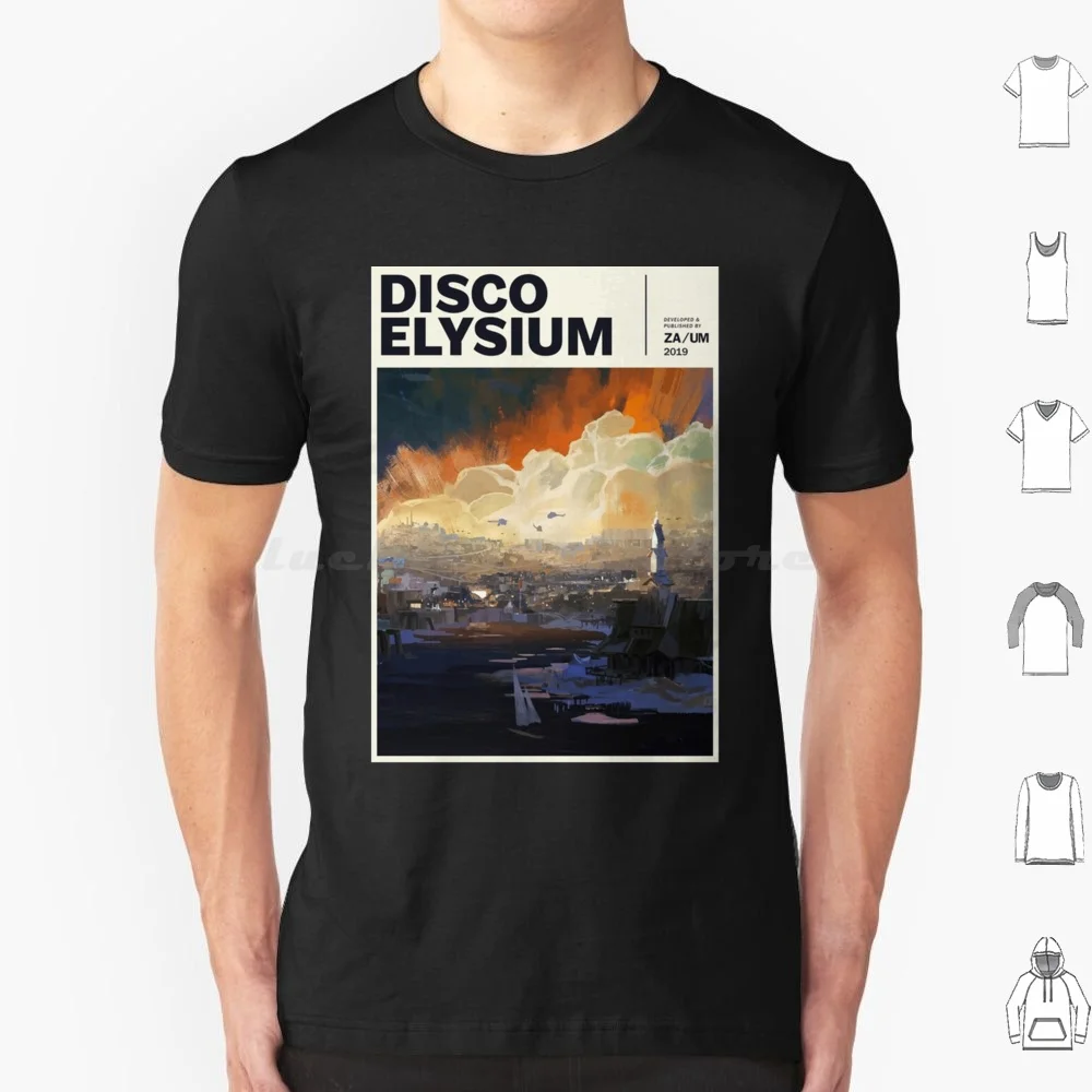 Disco Elysium Poster Copia Maglietta Essenziale Cotone Uomo Donna Stampa Fai Da Te Discoteca Elysium Disco Elysium Gioco Kim Kitsuragi Rpg Harry