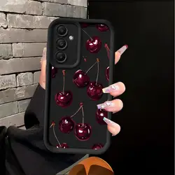 Fruit Cherry Pattern Phone Cover Case - Galaxy A35 4G (Mix01)