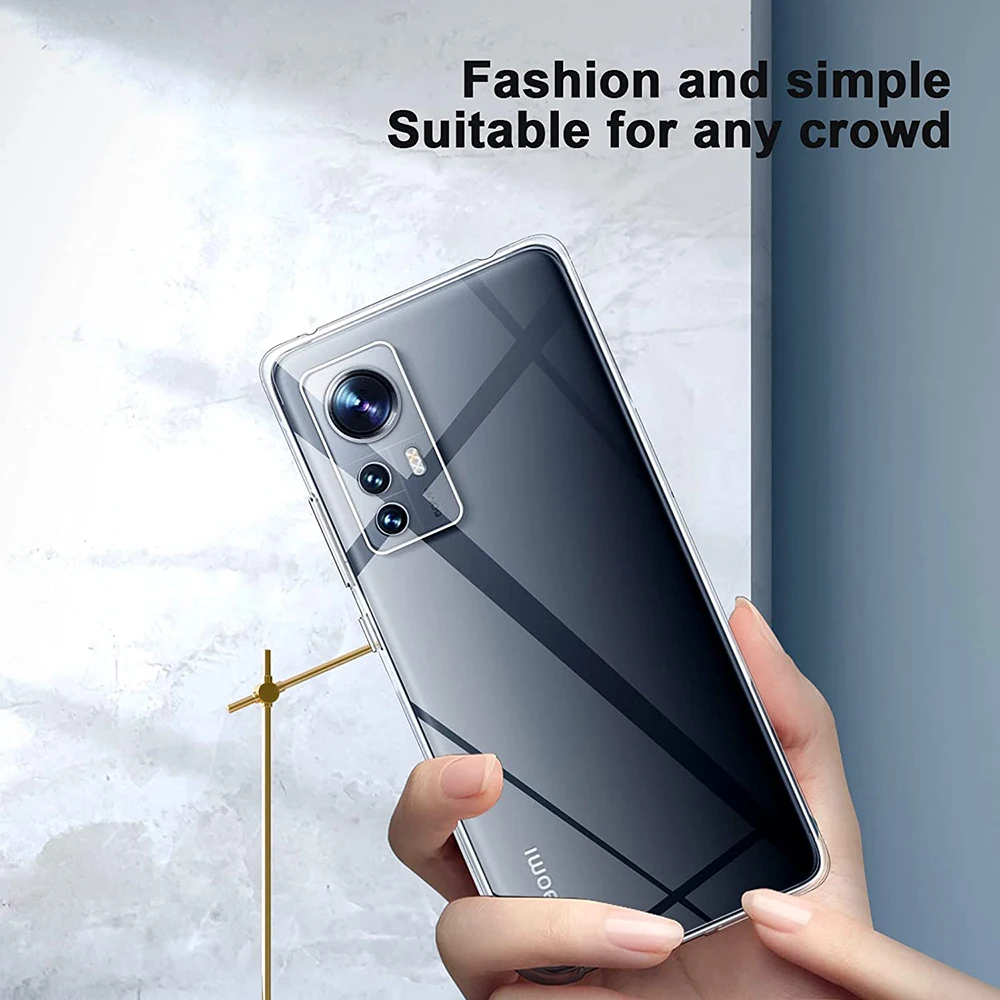 Luxury Clear Silicone Soft Phone Case For Xiaomi Mi 11 12 Lite 12S 11i 11T Pro Ultra Thin Transparent Back Cover Shell TPU Caso