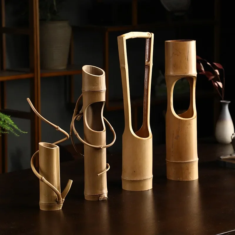 

Table Branch Creative Flower Garden Japanese Tea Bamboo Decoration Living Shop Arrangement Tube Device Floral Home Vase Room