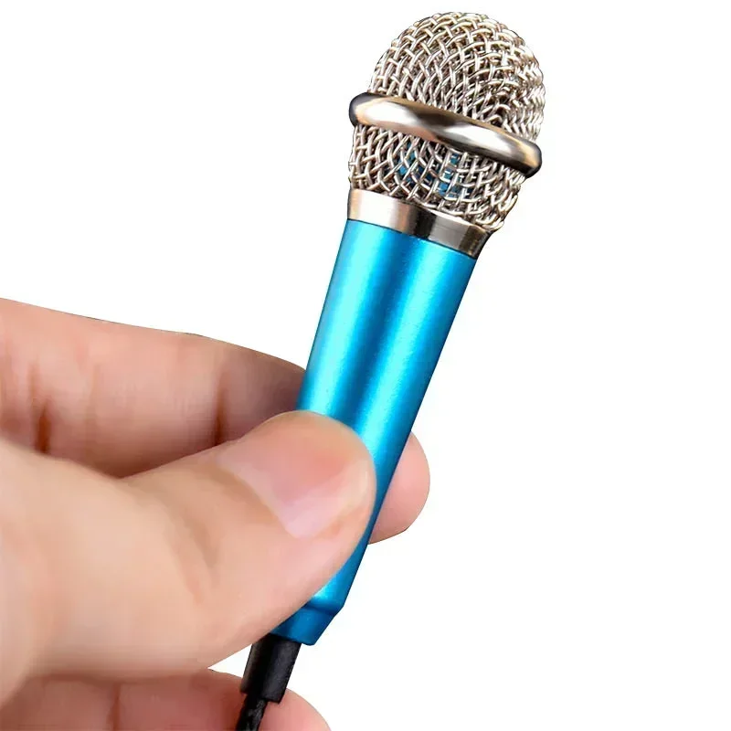 Mini microfono da studio stereo portatile da 3,5 mm KTV Karaoke Mini microfono per smartphone Laptop PC Microfono audio portatile desktop - immagine 2