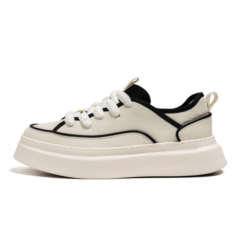 

Мужские летние дышащие туфли, простые и универсальные повседневные маленькие белые туфли на толстой подошве, спортивная обувь с подъемом, новинка 2023