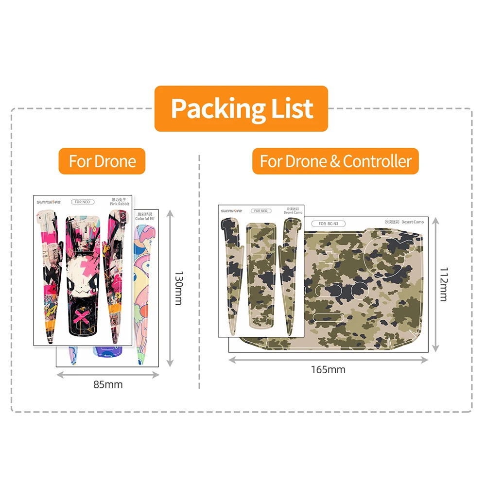 Stickers Remote Control Protection Film Accessories For DJI NEO drone accessories