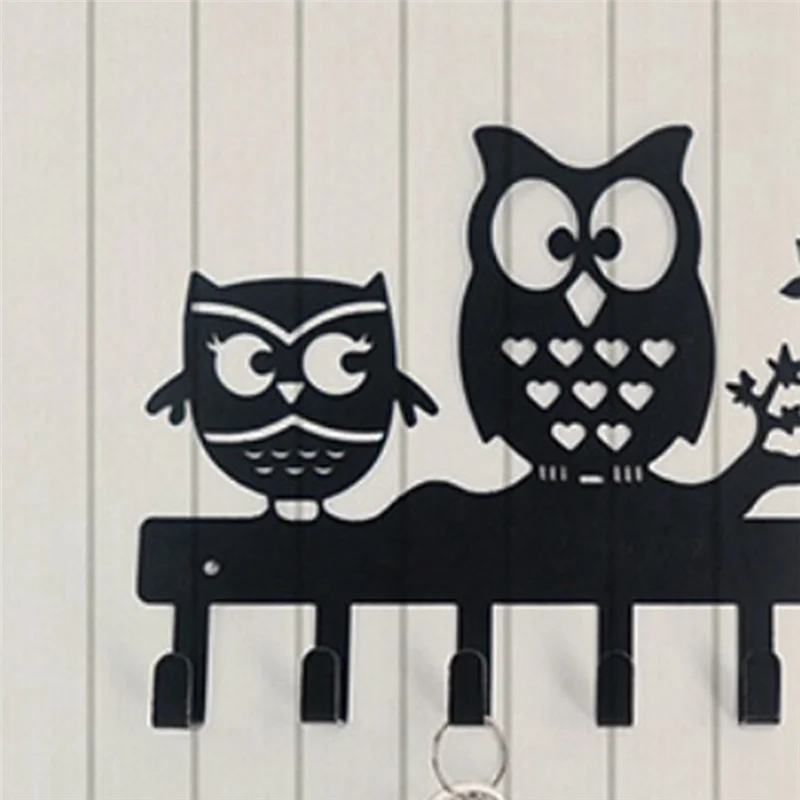 Owl Key Holder Wall No Nail Hook Home Ornament Owl Key Holder For Wall 1 Piece A 2