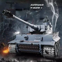 Henglong RC Tank 1/16 German Tiger Metal Tank Crawler Battle with Induction Drive Wheel Can Launch 3818-1 Tank Model Toy 1