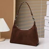 Hifashion Suede Cow Genuine Leather Underarm Shoulder Bags For Women 2025 Trend Designer Messenger Hobo Big Tote Ladies Handbags 1