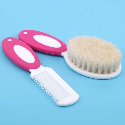 Soft Baby Brush Wooden Handle Brush Hair Comb Infant Comb Head Massager Hairbrush Baby Care Infant Comb Head Massager