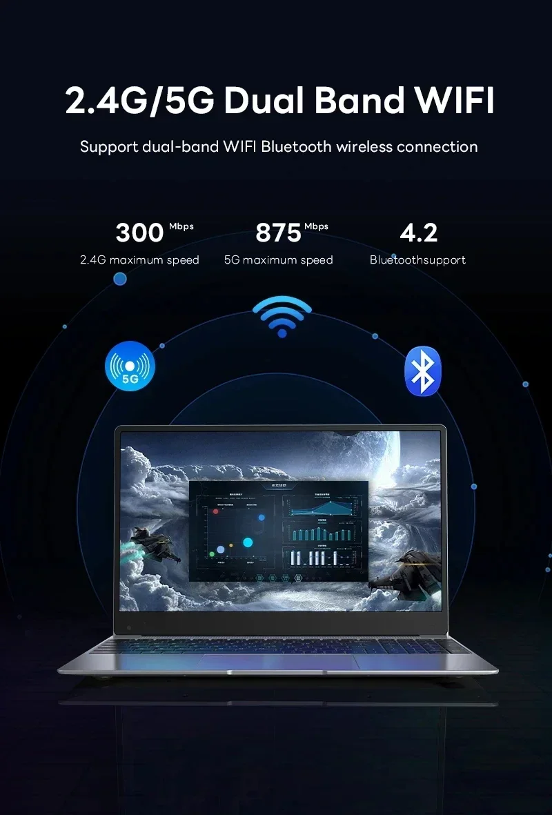 LENO 2025 NEW 14.1 inch Portable Laptop Intel N97 32GB 2TB Windows 11 Gaming Computer PC Gamer office Notebook 1920*1080 HD