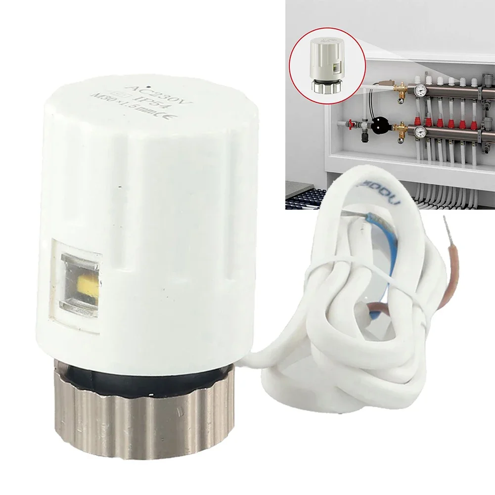 5PCS M30 * 1.5 มม.230V ปกติปิดไฟฟ้าเครื่องทําความร้อน Actuator เครื่องทําความร้อนชั้นจําหน่ายน้ําไฟฟ้าตัวกระตุ้นความร้อน HVAC 1