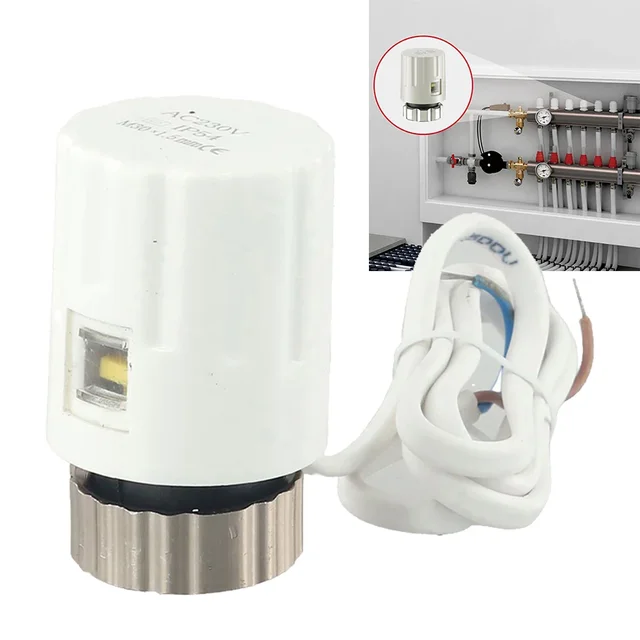 5PCS M30 * 1.5 มม.230V ปกติปิดไฟฟ้าเครื่องทําความร้อน Actuator เครื่องทําความร้อนชั้นจําหน่ายน้ําไฟฟ้าตัวกระตุ้นความร้อน HVAC 1