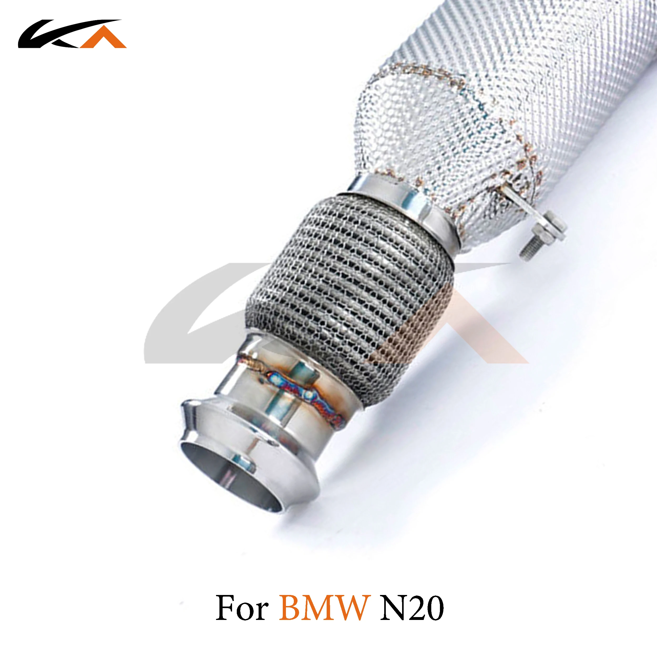KA 튜닝 다운파이프 배기 스테인리스 스틸 헤더, BMW N20 다운파이프 성능, 자동차 부품 열 차폐 촉매