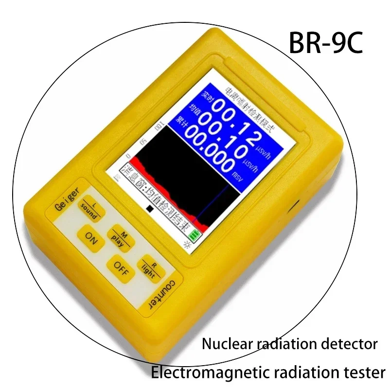 BR-9C/XR-3/XR3 PRO 2-in-1 Handheld Digital Display Electromagnetic Radiation Nuclear Detector EMF Geiger Counter Type Tester radiation detector,emf meter tester,geiger counter