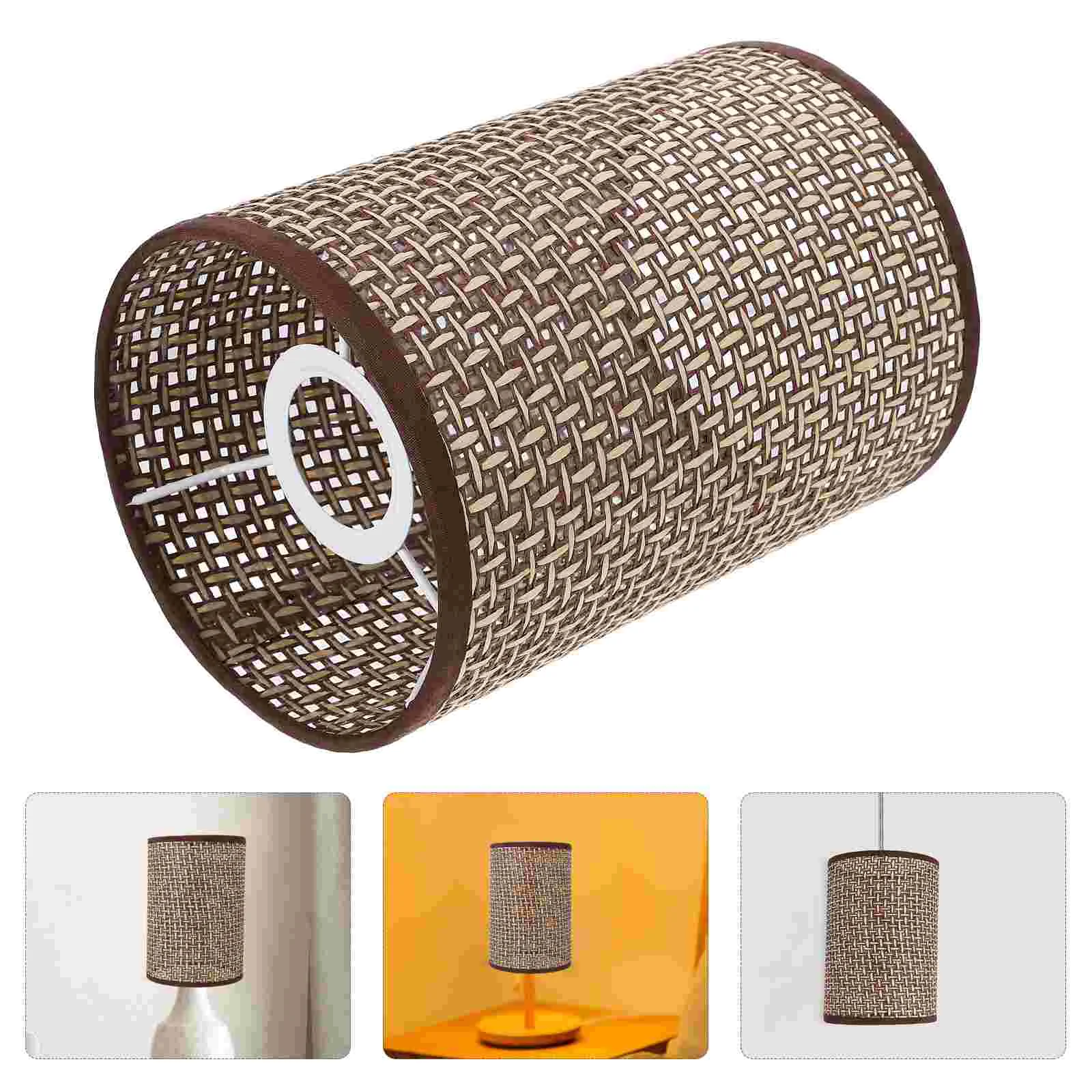 

Lamp Shade Shades for Table Lamps Holder Modern Rattan Lampshades Rustic Floor Long