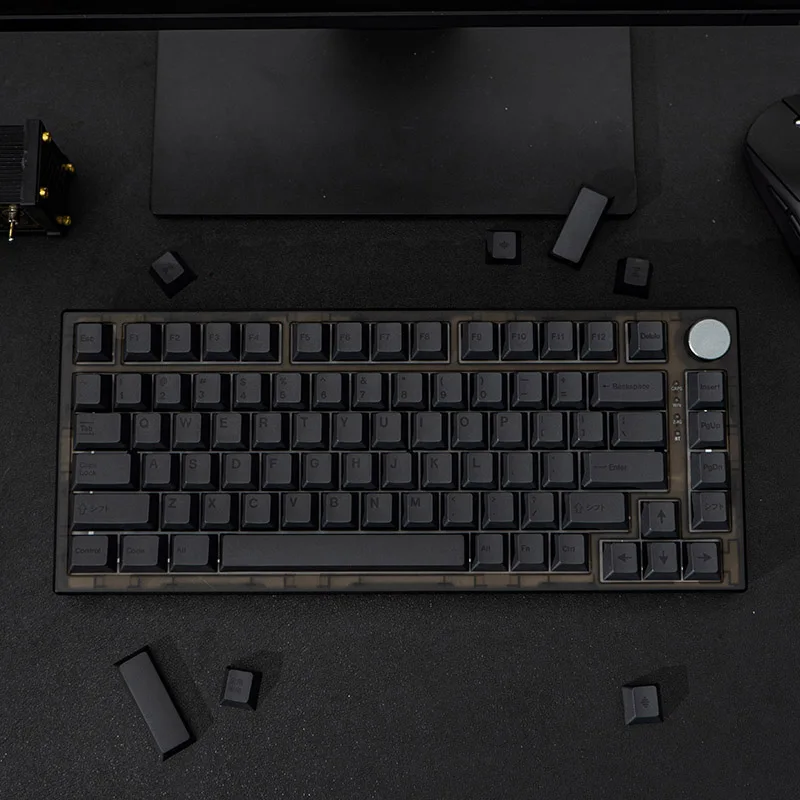 Gmk Clones Keycaps Escuros Teclado Mecânico Pbt Dye Sub Keycap Perfil Cereja 68 89 75 87 Layouts 144 Chaves