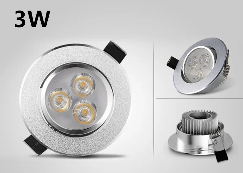 3W 5W 7W Ceiling Lamp Recessed Downlight Dimmable Led Spot Bulb