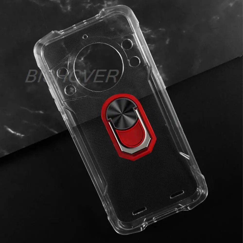 Luxury Shockproof Ring Holder FOR Cubot KingKong 9 6.58" CubotKingKong KingKong9 Case Soft Silicone TPU Protective Holder Cover 2