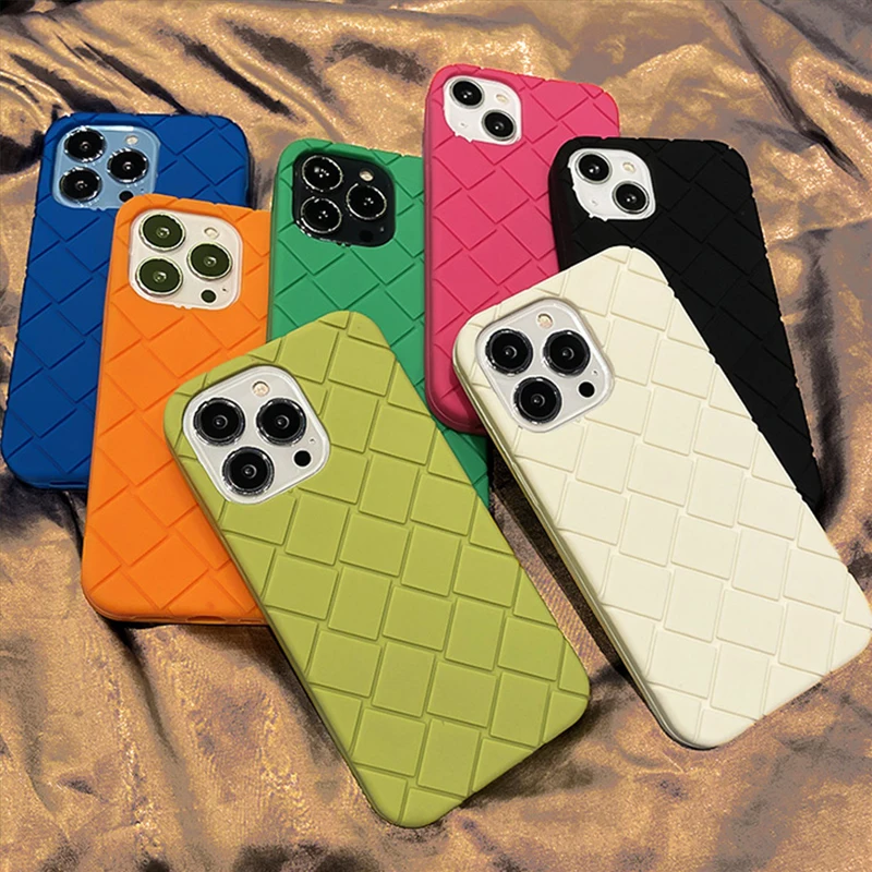 Iphone 13 Pro Max Cases Weave Silicone Iphone 12 Cases Cover Iphone