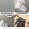 5pcs/set Shoe Storage Bag With Thickened Non-woven Fabric Strap Mouth Large Capacity Travel Waterproof Shoe Bag Moistureproof 5