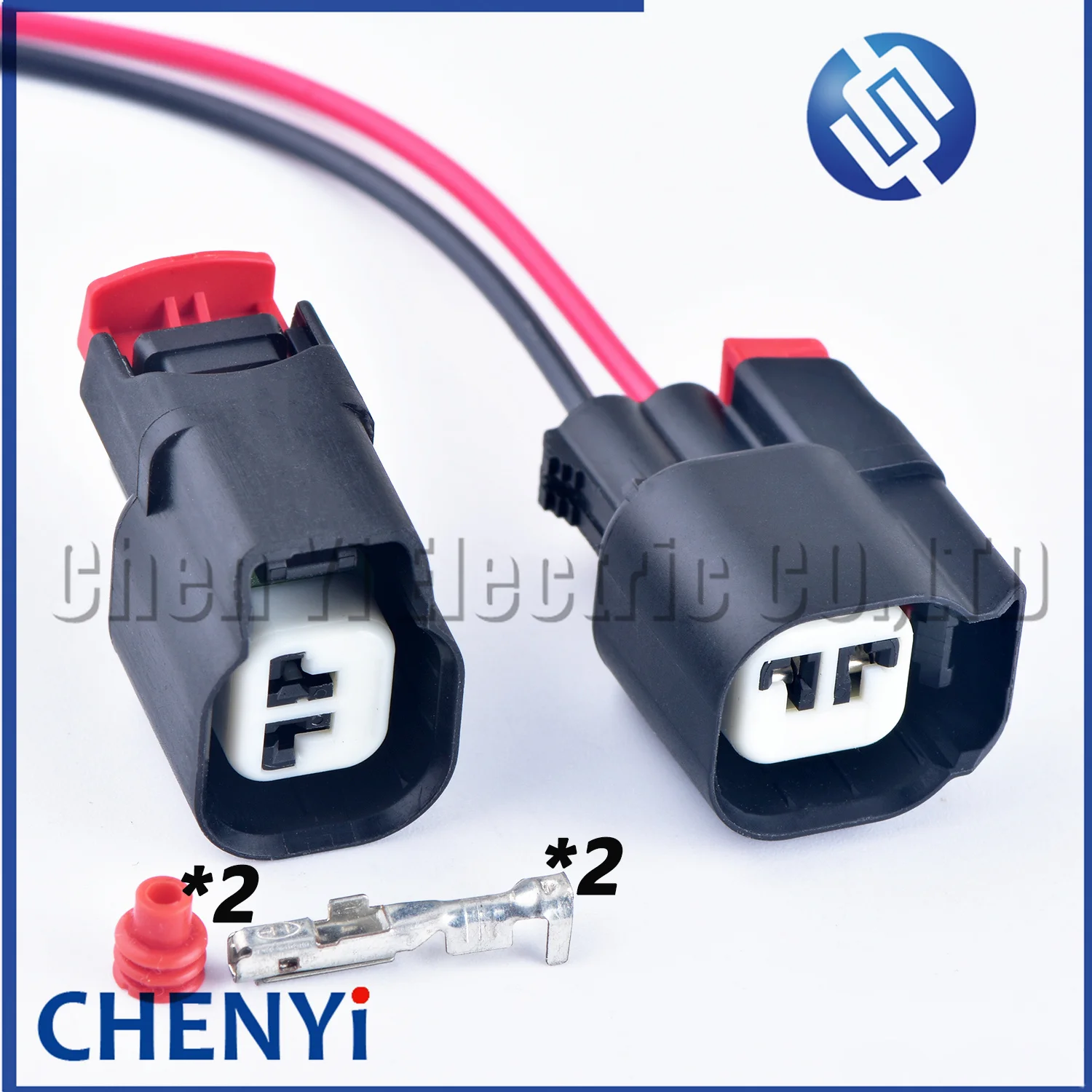 1 set 2 Pin Automobile waterproof connector Fuel injector ABS sensor