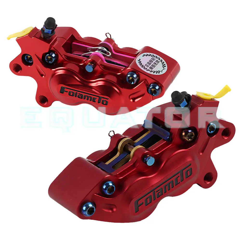 

Motorcycle Universal CNC Four Piston Caliper Electric Bike Modified Disc Brake Pump Pads Big Abalone Dirt Bike Cafe Racer Parts