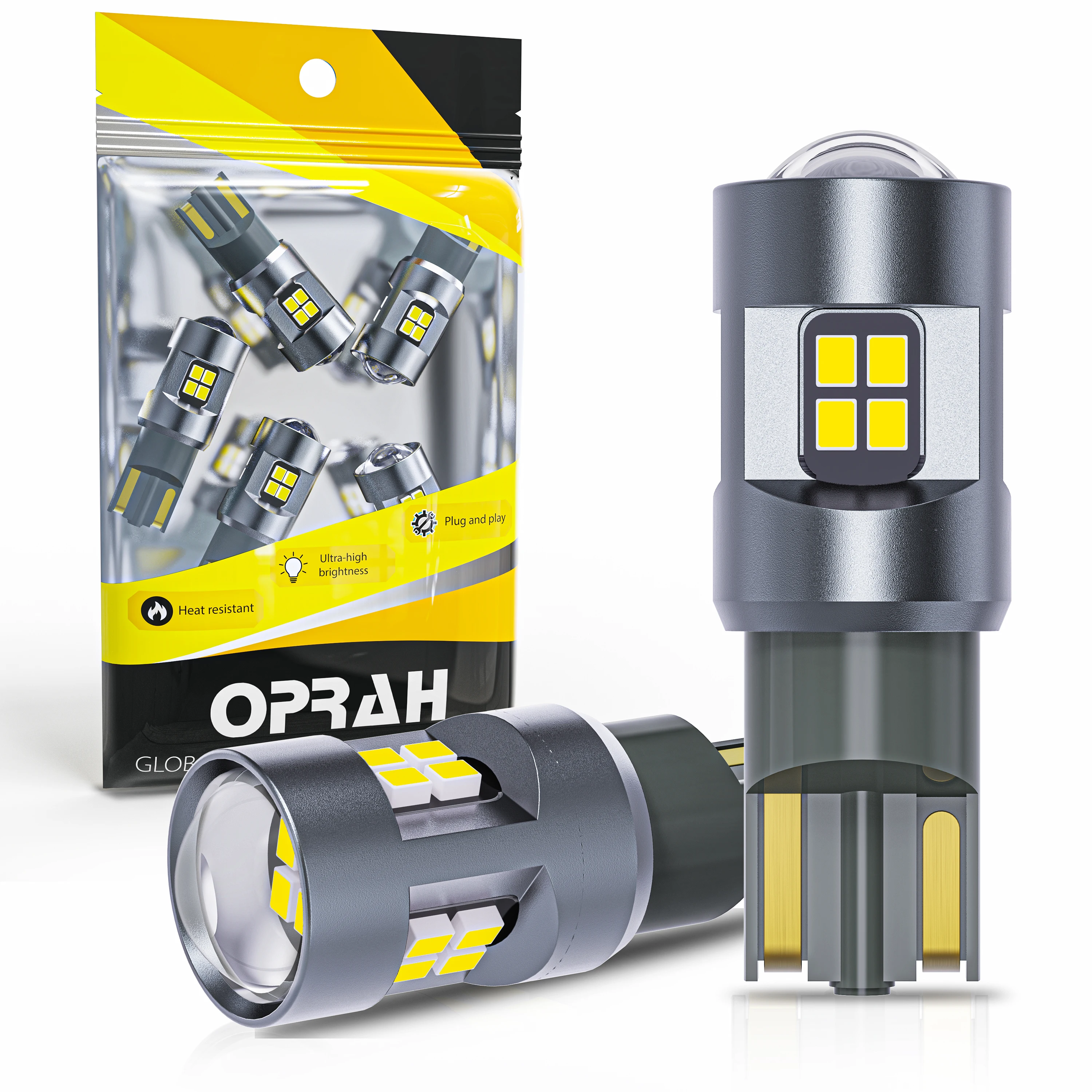 

Oprah 2PCS W5W LED T10 Led Bulb 168 194 Canbus Nor Error 16SMD 2016 Car Interior Lights Clearance License Plate Lamp Signal Lamp