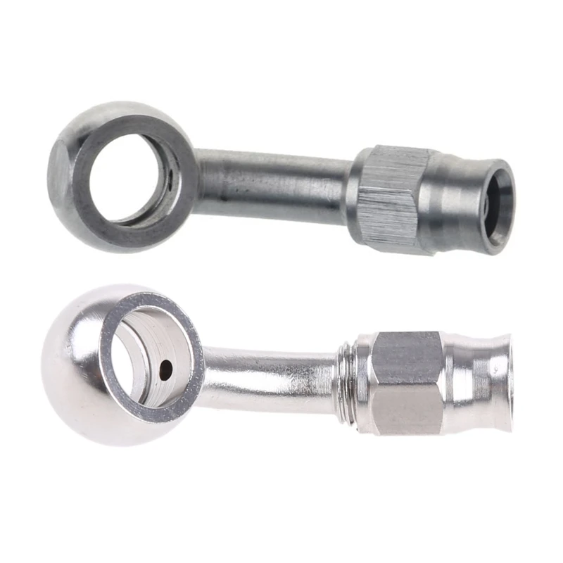 AN3 to M10 10mm Motorbike Brake Hose Clutch Hydraulic Oil Line Pipe Adaptor Oil Hose Banjo Fitting 45 Degree brake adapter