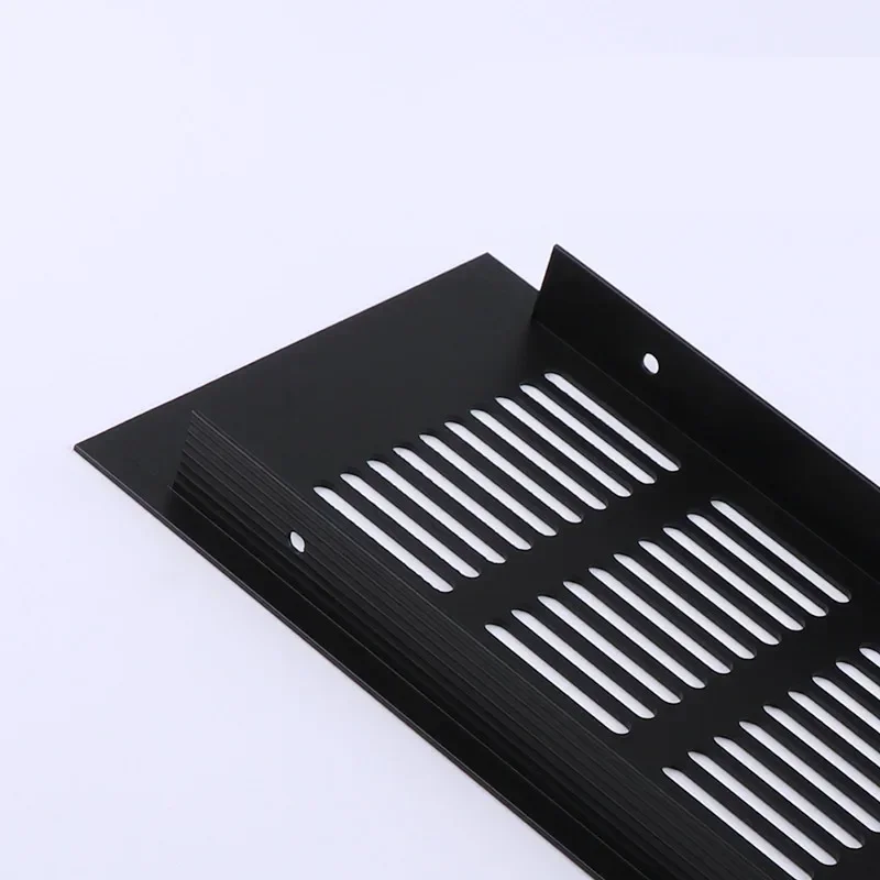 Aluminum alloy cabinet Air Vent black decoration cover Hole plug Ventilation Grille air vent grille ventilation grille air vent cover For Wardrobes Cupboar Hardware Accessories