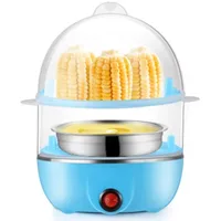 Rapid Electric Egg Cooker for Hard Boiled, Poached, Scrambled Eggs, Omelets, Steamed Vegetables, Dumplings & More, 14 capacity, 2