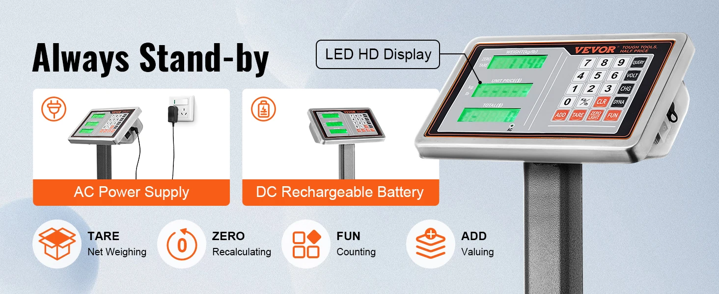 digital scale large platform