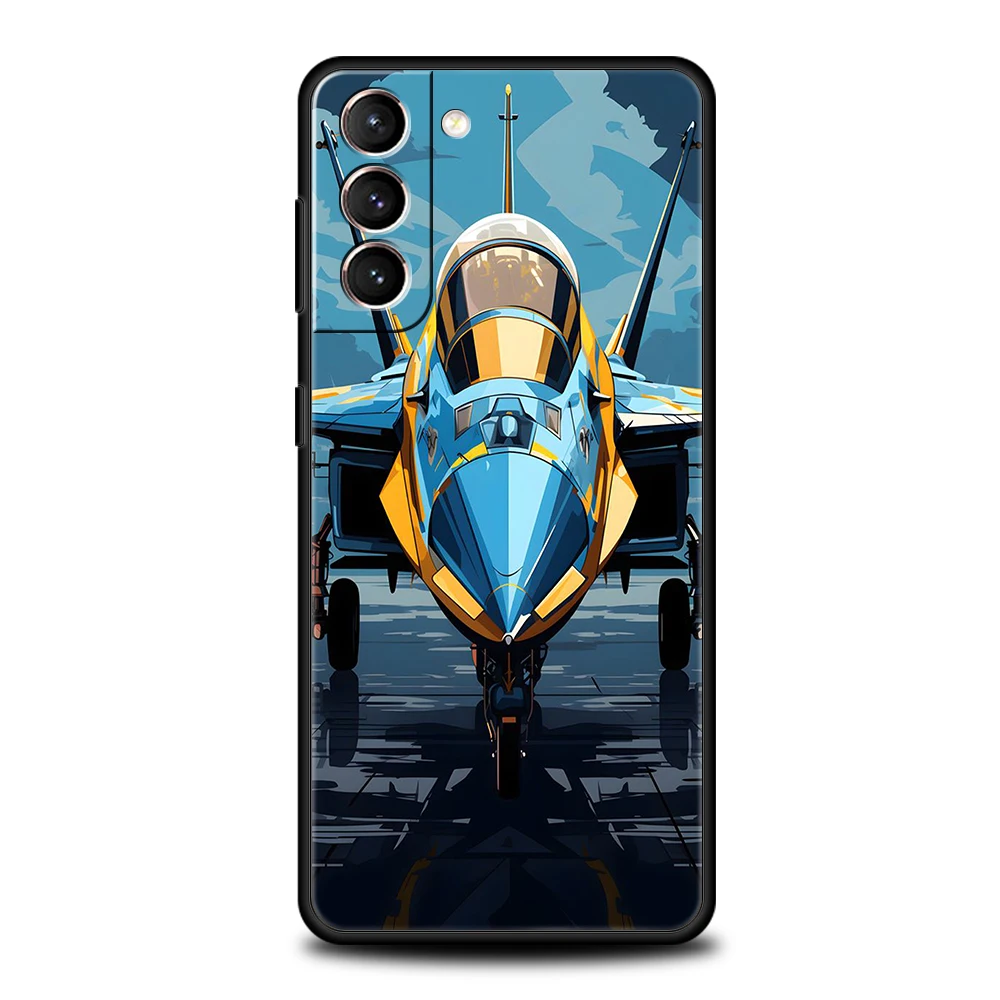Sky Jet Fighter Handy hülle für Samsung Galaxy S24 S23 S22 S20 S21 Fe Ultra S10 S10E S9 S8 plus 5g Silikon hülle Fundas Capa Tasche – Detail 5