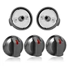 5Packs DG64-00473B Stove Gas Range Knobs For Samsung Oven Knobs Replacements 1