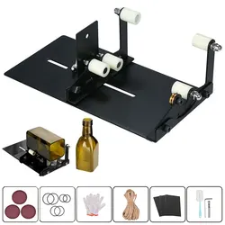 Deluxe Glass Bottle Cutter Tool Set - 19Pcs for DIY Crafting and Sculptures (Black)