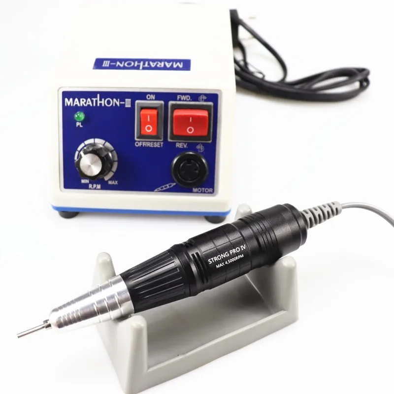 STRONG 210 Dental Lab MARATHON Micromotor Machine N3 + PRO  45000RPM handpiece Straight Contra Angle Handpiece 2
