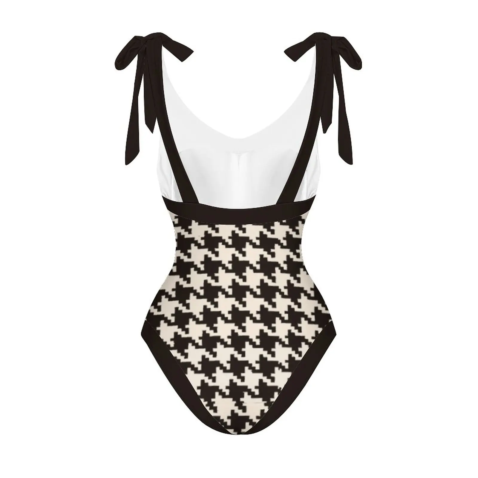 V Neck Open Back 1 Piece Luxury Swimwear For Female Swimsuit Adjustable Shoulder Straps Bathing Suit Sexy / New 2023