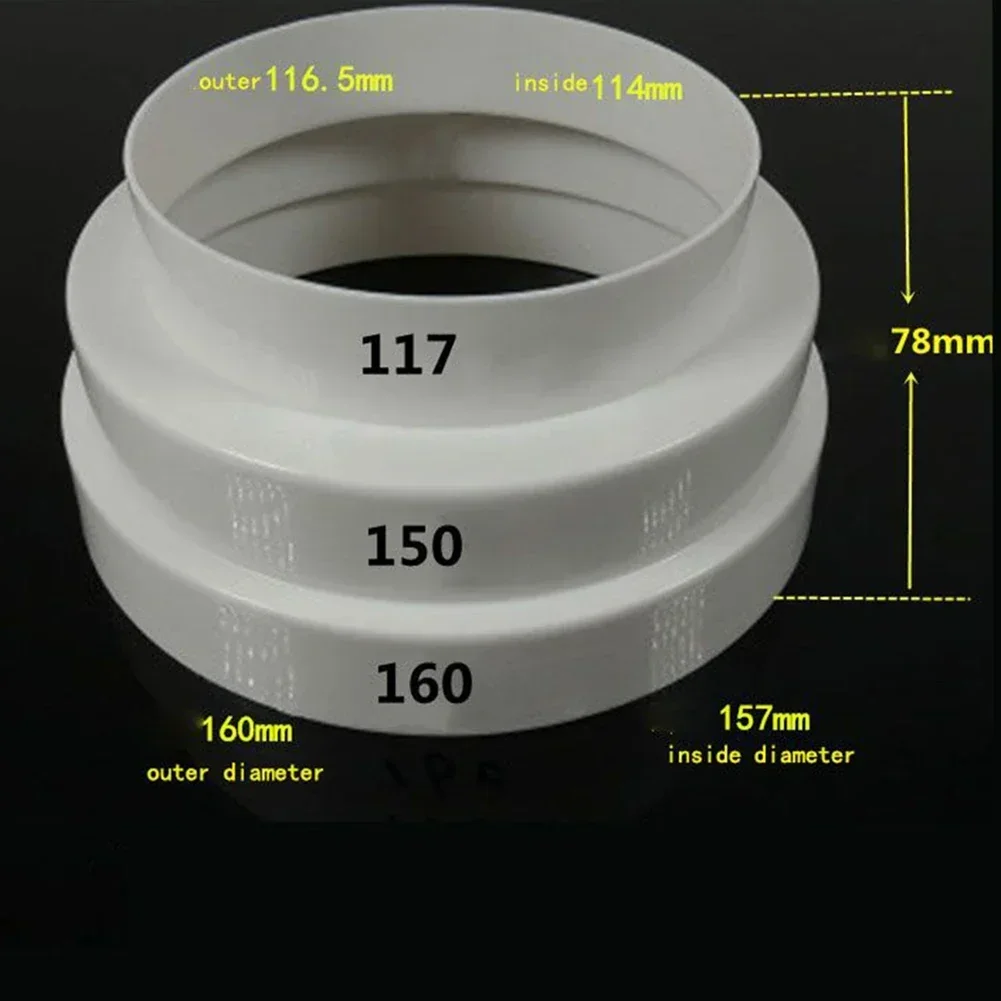 Duct Multi Reducer Extractor Fan Pipe Connector 80/100/110/120/150/160mm For Exhaust Fan Ventilation Duct Pipe Hose Adapter duct pipe connector,ventilation pipe reducer